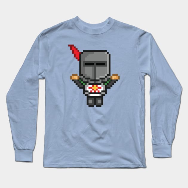 Dark Souls, pixel Solaire of Astora Long Sleeve T-Shirt by spilu